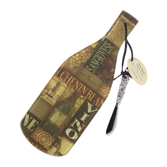 Vintage Vino Cheese Board & Spreader