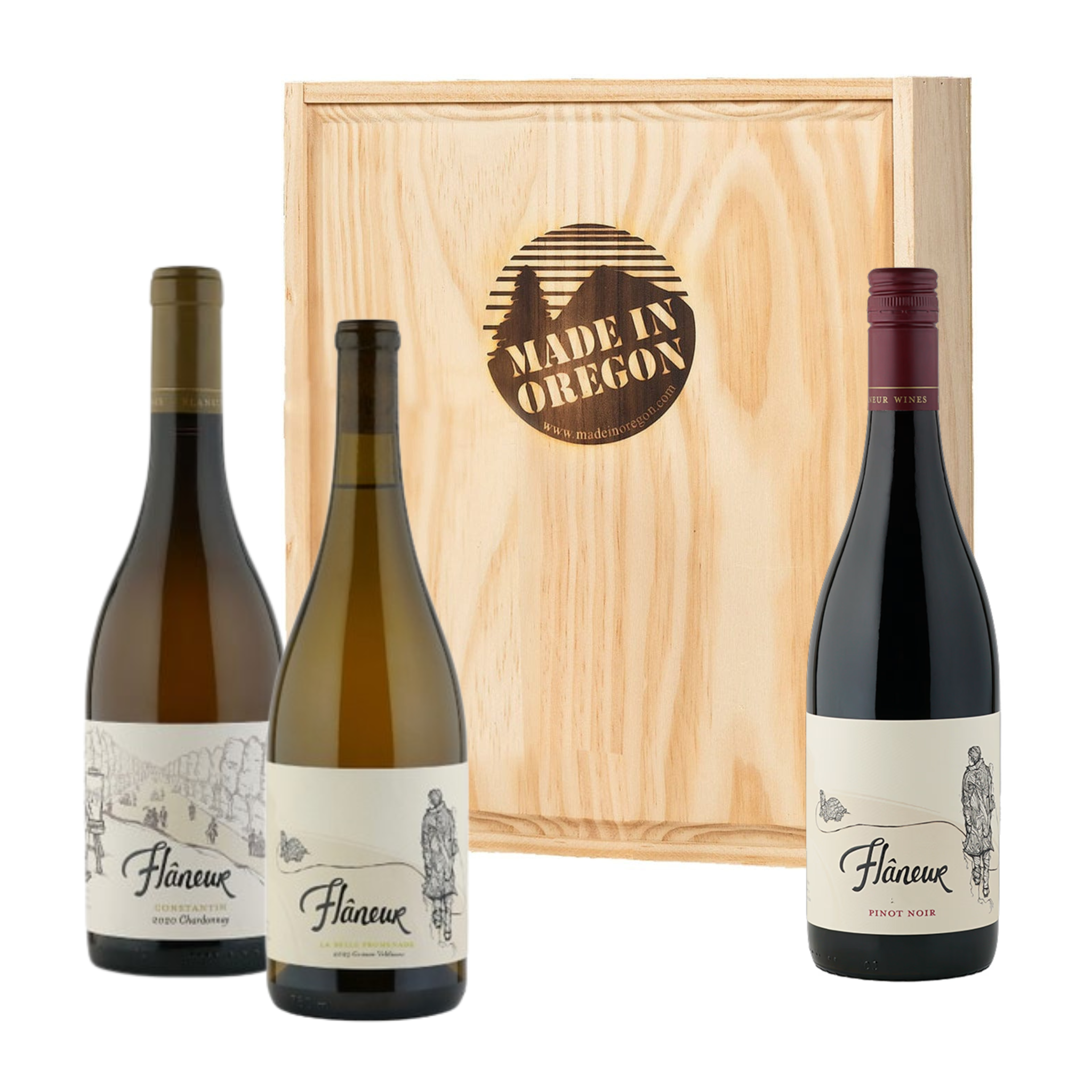 Flaneur Oregon Wine Trio – Made In Oregon