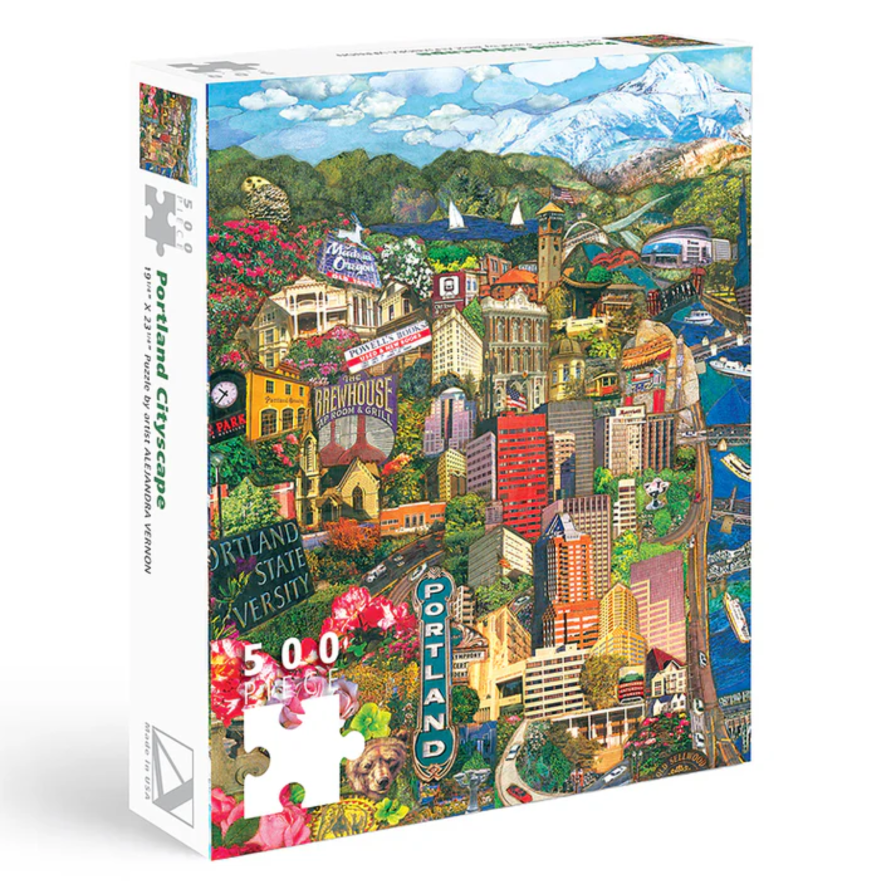 Portland Cityscape 500 Piece Puzzle – Made In Oregon