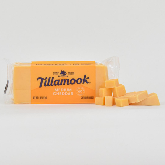 Tillamook Medium Cheddar Cheese, 8oz.