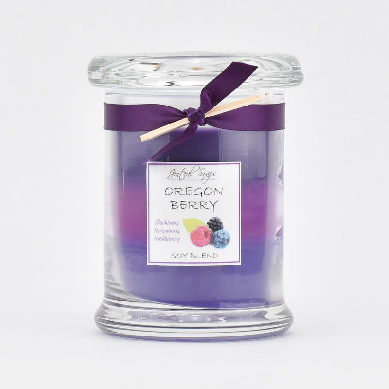 Load image into Gallery viewer, Jenteal Soaps Oregon Berry Layer Candle, 7oz.
