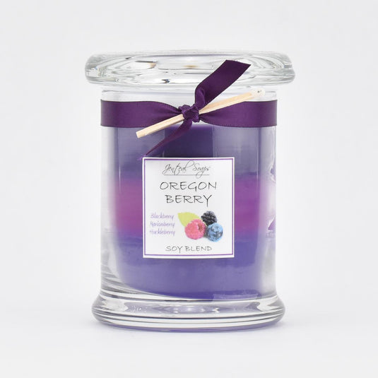Jenteal Soaps Oregon Berry Layer Candle, 7oz