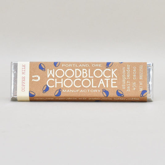 Woodblock Stumptown Coffee Hair Bender Chocolate Bar