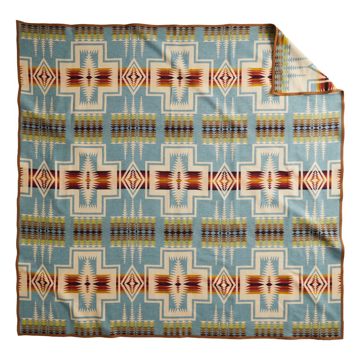 Pendleton 幾何学模様 ウールラグ 119033_Pendleton_Shale_Harding