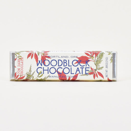 Woodblock Dark Chocolate Holiday Bar
