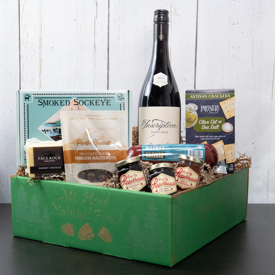 King Estate Wine & Cheese Gift Basket