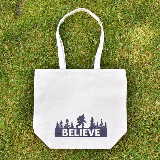 Cascade Provisions Believe in Bigfoot Tote on grass