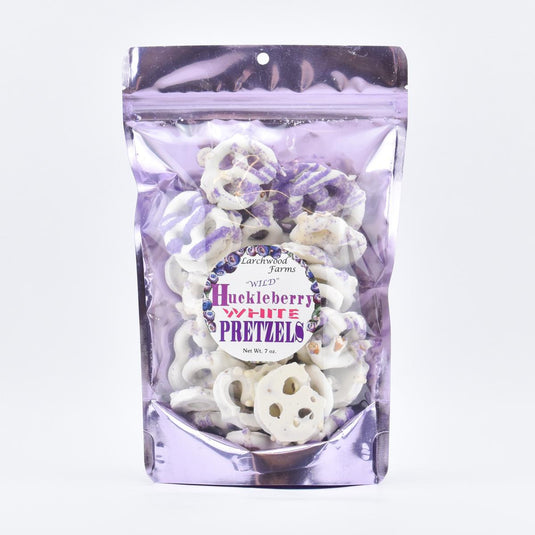 Larchwood Farms Huckleberry White Chocolate Pretzels, 7oz.