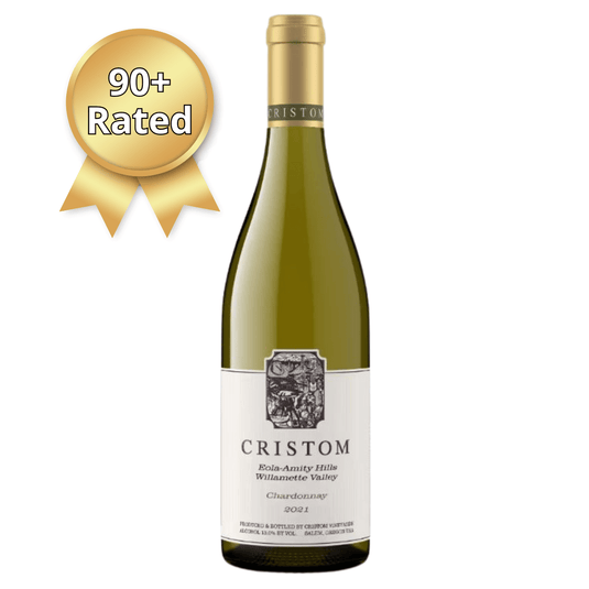 Cristom Vineyards 2021 Cristom Eola-Amity Hills Chardonnay, front of bottle