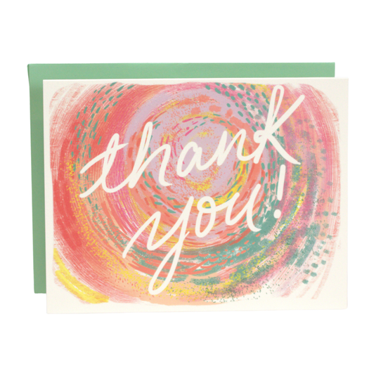 Painterly Thank You Card