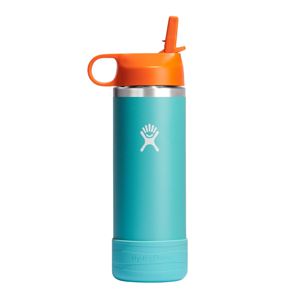 Hydro Flask Seaspray Kids Wide Mouth Straw Cap Bottle, 18oz
