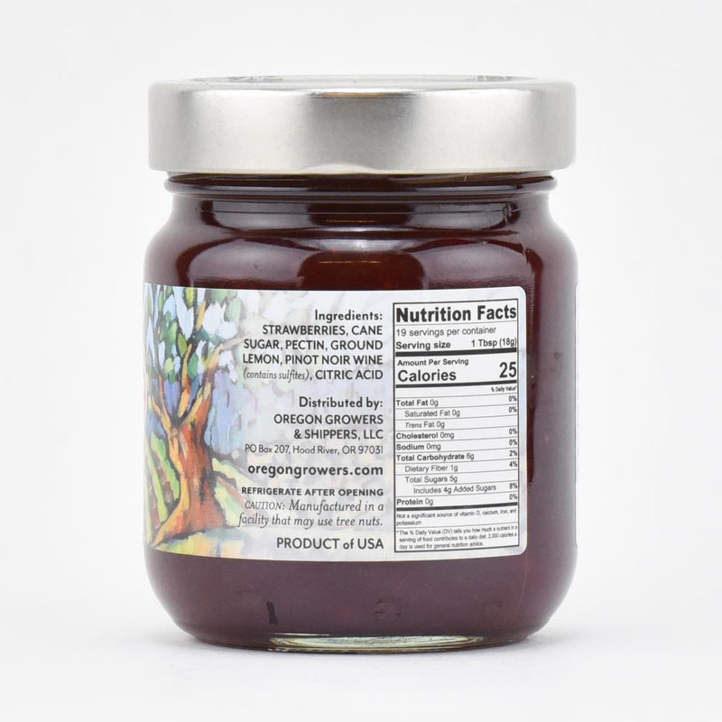 Load image into Gallery viewer, Oregon Growers Strawberry Pinot Noir Fruit Spread, 12oz.
