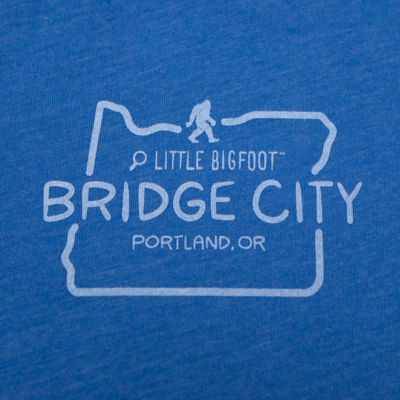 Load image into Gallery viewer, Find Little Bigfoot Bridge City T-Shirt little bigfoot logo
