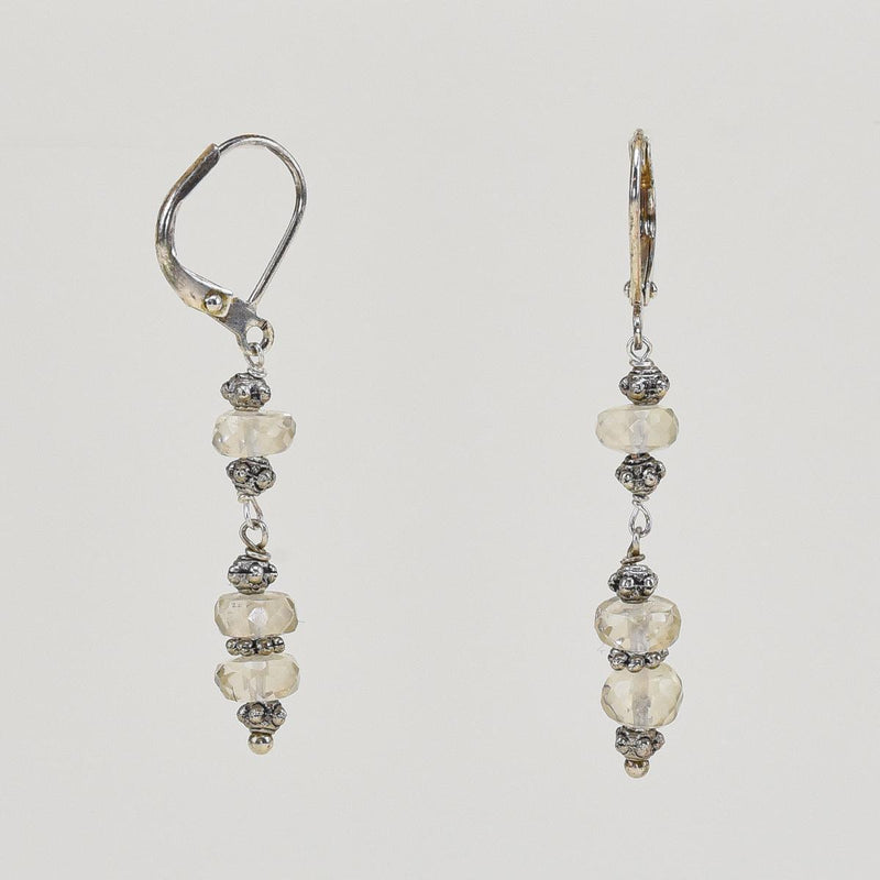 Load image into Gallery viewer, Oregon Stone Dangling Sunstone Earrings
