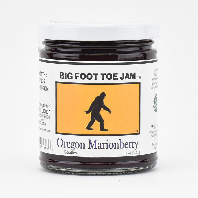 Load image into Gallery viewer, Big Foot Toe Jam Oregon Marionberry Jam, 12oz front of jar
