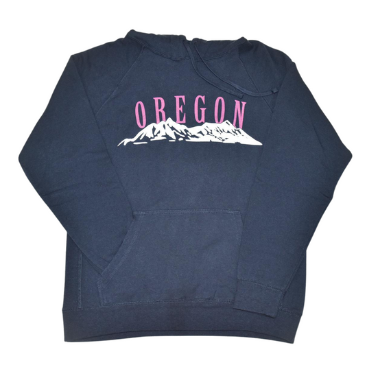 Be Oregon Hoodie Sweatshirt Oregon Mountains front of shirt
