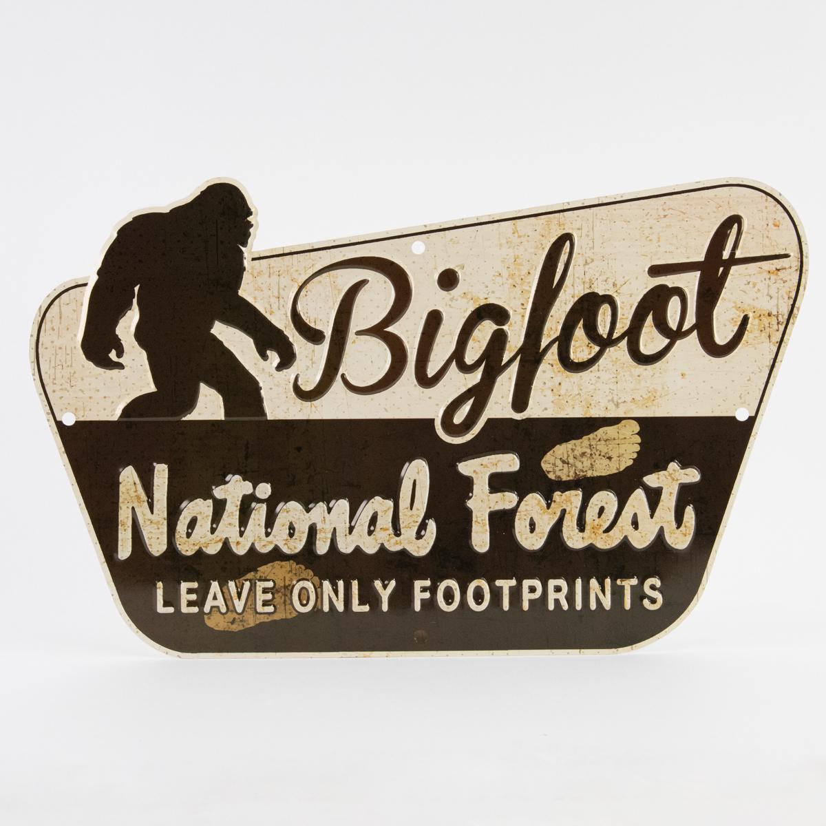 Bigfoot National Forest Wall Sign – Made In Oregon
