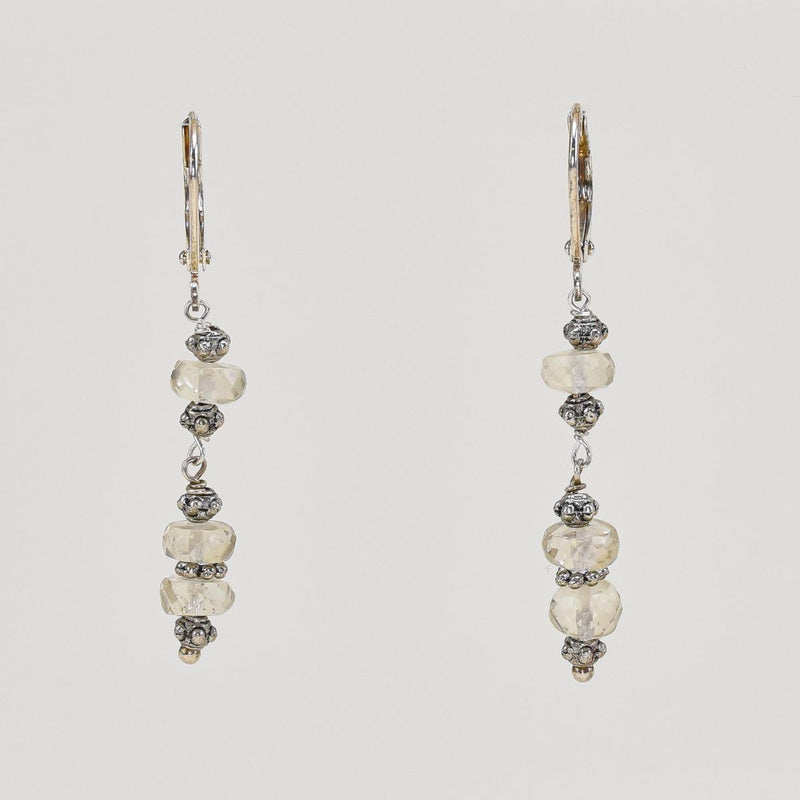 Load image into Gallery viewer, Oregon Stone Dangling Sunstone Earrings
