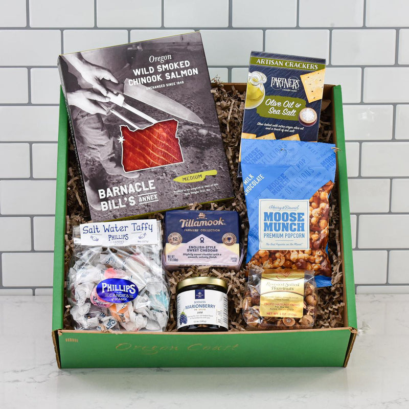 Load image into Gallery viewer, Oregon Favorites Cheese Gift Basket
