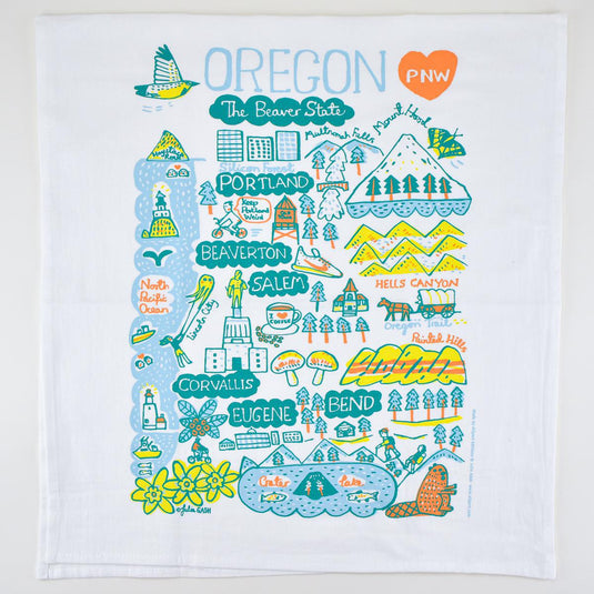 Oregon Statescapes Towel