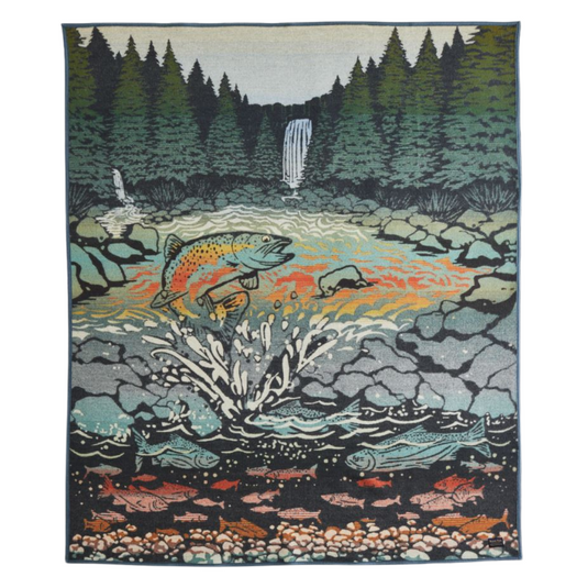 Pendleton Salmon Falls Blanket Robe, Twin