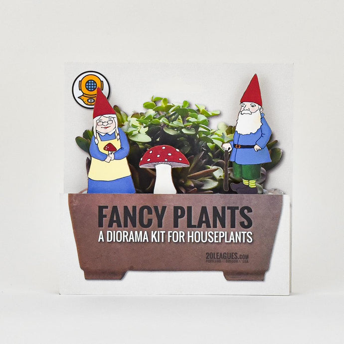 Fancy Plants Gnomes Diorama Kit front