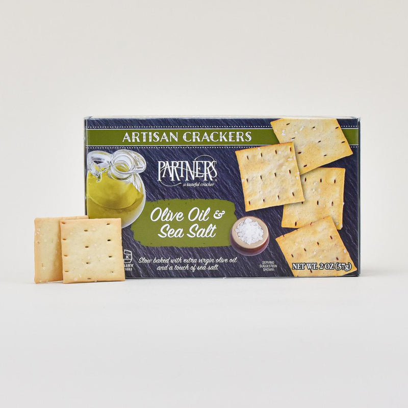 Load image into Gallery viewer, Partners Olive Oil and Sea Salt Crackers, 2oz.
