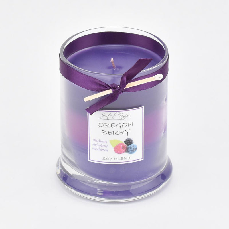 Load image into Gallery viewer, Jenteal Soaps Oregon Berry Layer Candle, 7oz.
