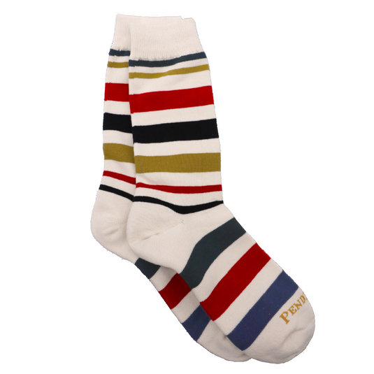 Pendleton National Park Stripe Crew Socks