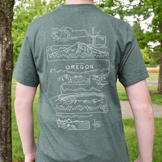 Find Little Bigfoot Oregon T-Shirt on model