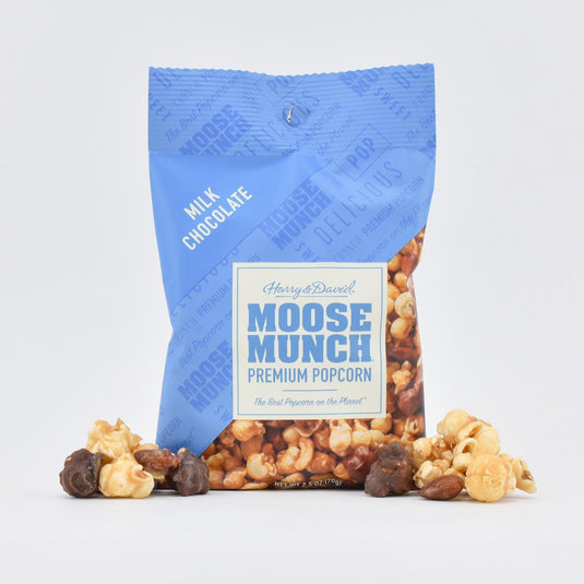 Moose Munch® Milk Chocolate Popcorn, 2.5oz front