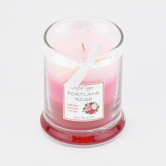 Jenteal Soaps Portland Rose Layer Candle, 7oz.