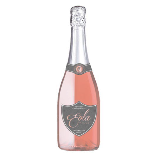 2018 Eola Hills Sparkling Pinot Noir Rose, front of bottle