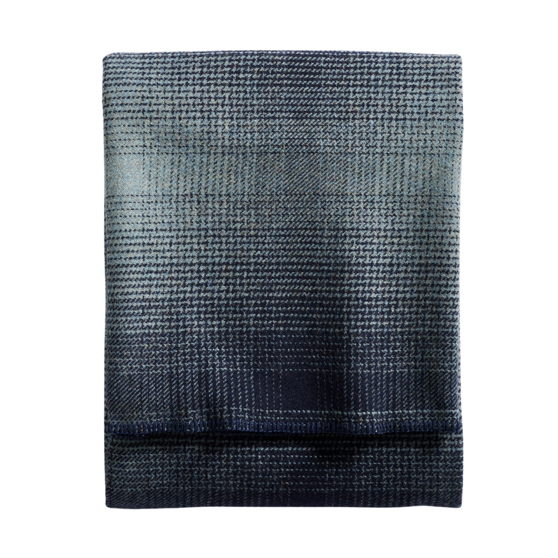 Load image into Gallery viewer, Pendleton Eco-Wise Blue Ombre Washable Wool Blanket, Twin
