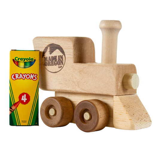 Oregon Wooden Toy Co. Mini Bank Locomotive