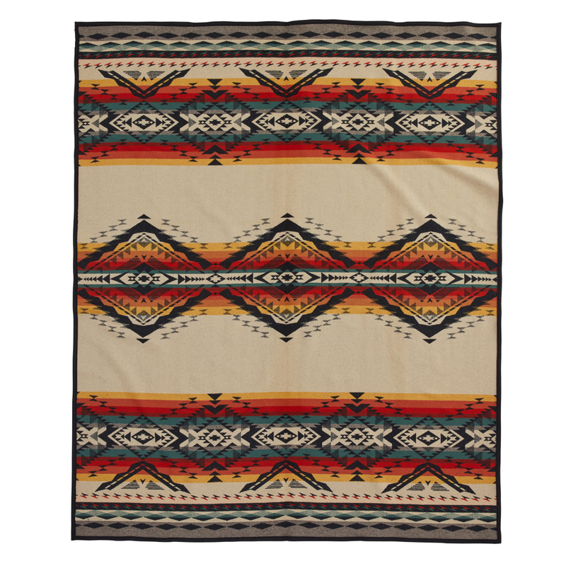 Load image into Gallery viewer, 119029 Pendleton Bridge Creek Wool Blanket Twin Back
