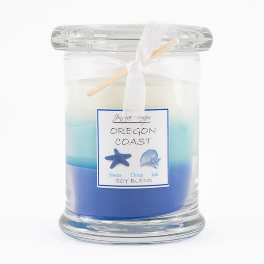 Jenteal Soaps Oregon Coast Layer Candle, 7oz.