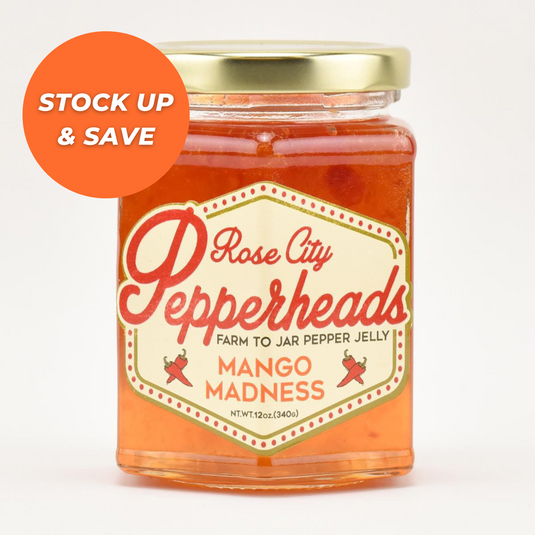 Rose City Pepperheads Mango Madness Jelly, 12oz.