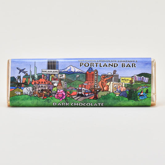 Euphoria Chocolate Portland Dark Chocolate Bar front