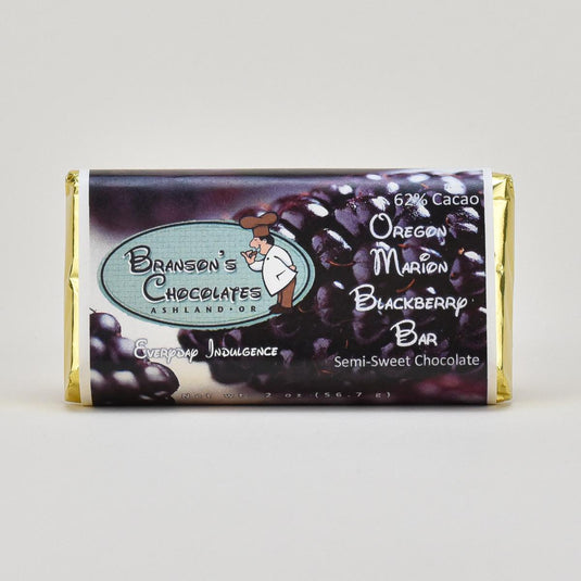 Branson's Chocolates Oregon Marion Blackberry Bar, 2oz front
