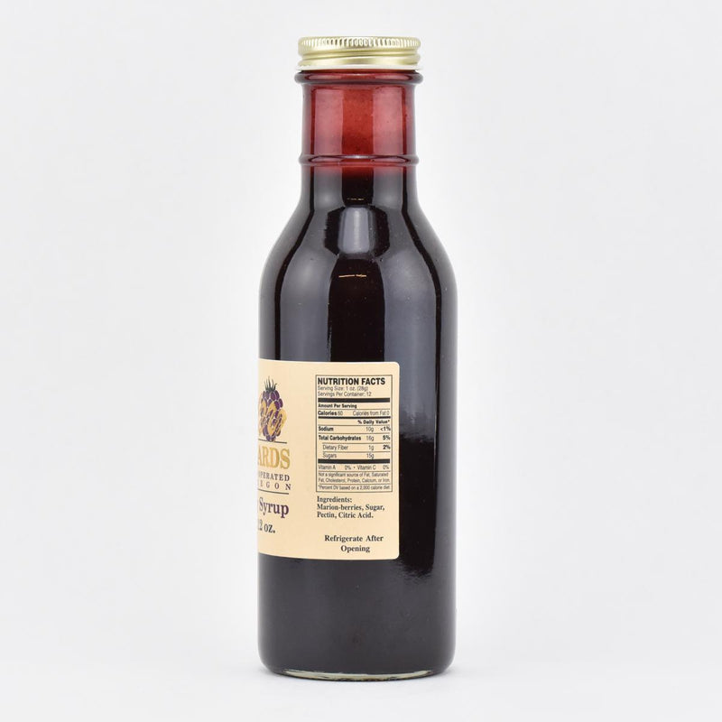 Load image into Gallery viewer, E.Z. Orchards Marionberry Syrup nutrition facts
