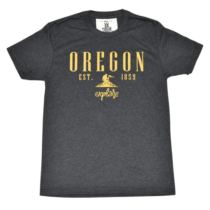 Be Oregon Explore Oregon Sasquatch T-Shirt, entire front