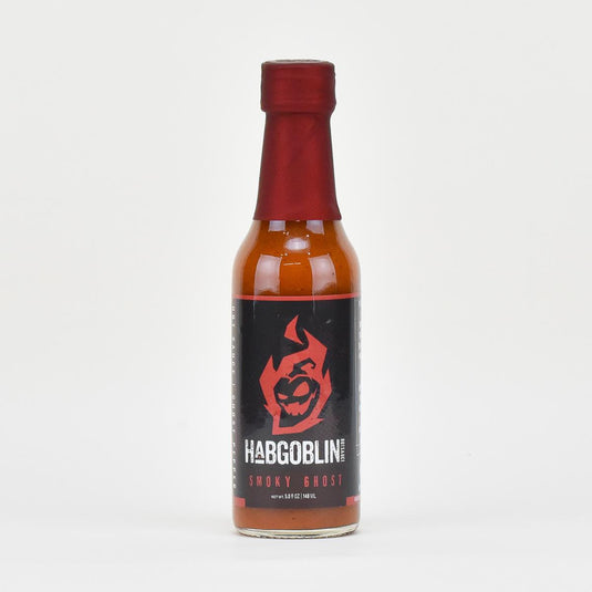Habgoblin Smoky Ghost Hot Sauce, 5oz front of bottle
