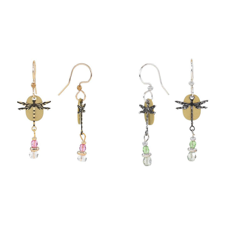 Load image into Gallery viewer, Beautiful Medusa Dragonfly Earrings variety front side profile
