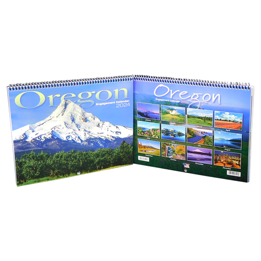 2024 Oregon Photography Calendar front and back