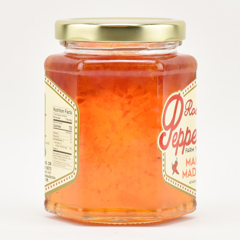 Load image into Gallery viewer, Rose City Pepperheads Mango Madness Jelly, 12oz.
