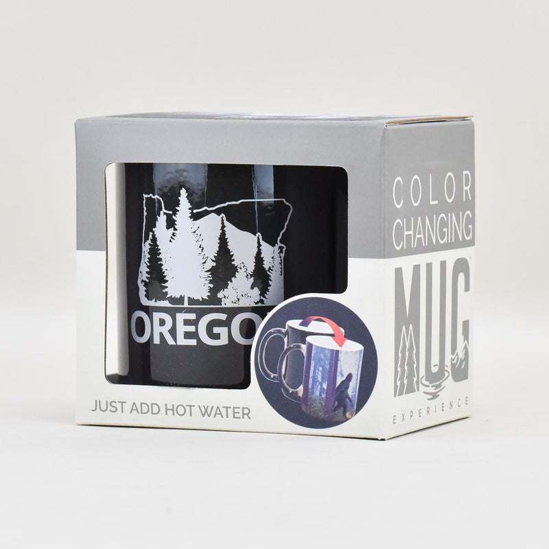 Load image into Gallery viewer, Color Changing Oregon Sasquatch Mug in box
