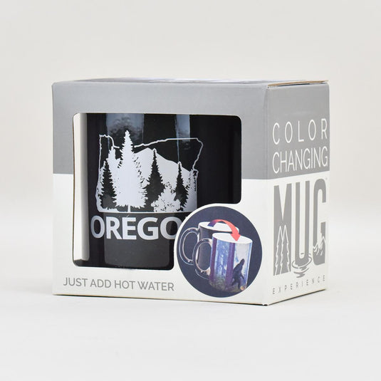 Color Changing Oregon Sasquatch Mug in box