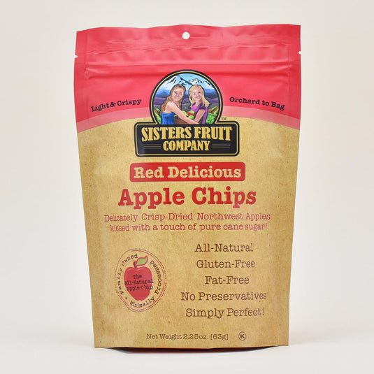 Sisters Fruit Company Red Delicious Apple Chips,  2.25oz.