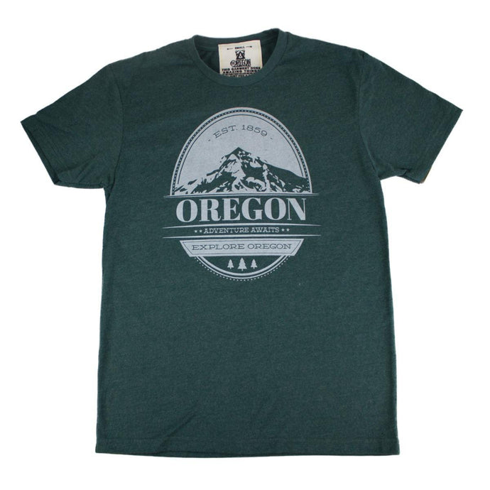 Be Oregon T-Shirt Vintage Stamp front of shirt